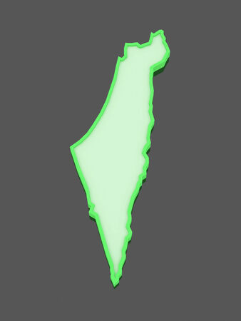 Map of Israel. 3dの写真素材
