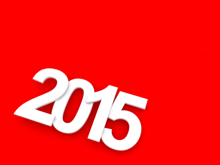 Happy New Year 2015. 3dの写真素材