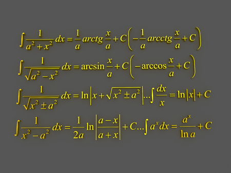 Mathematical formulas. 3dの写真素材