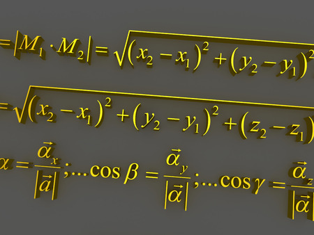 Mathematical formulas. 3dの写真素材