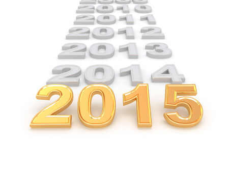 Happy New Year 2015. 3d