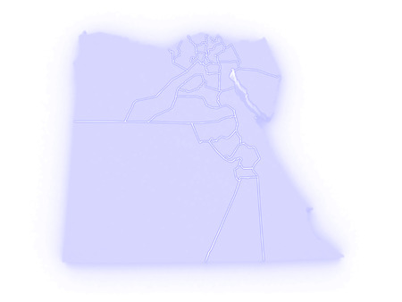 Map of Egypt. 3dの写真素材