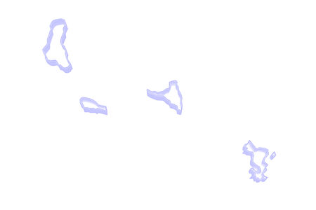 Map of Comoros. 3dの写真素材