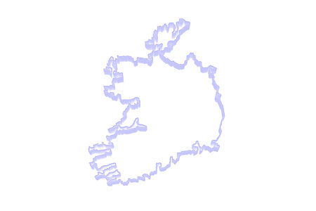 Map of Ireland. 3dの写真素材