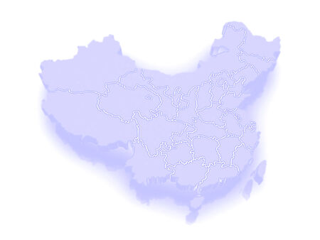 Map of China. 3dの写真素材
