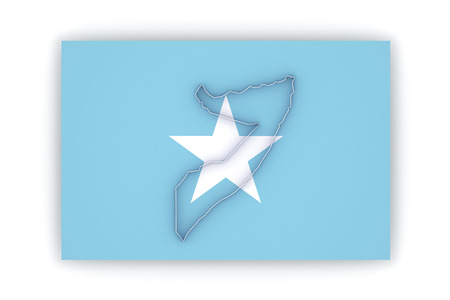 Map of Somalia. 3dの写真素材