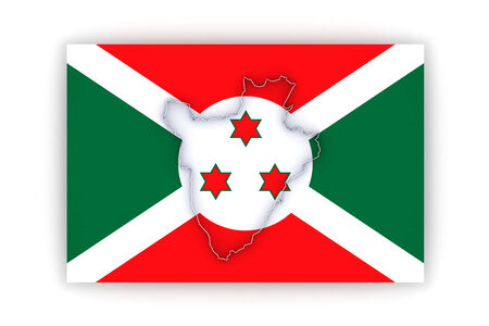 Map of Burundi. 3dの写真素材