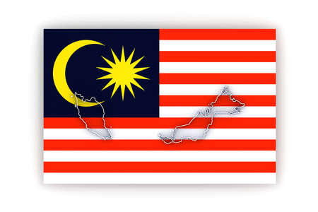 Map of Malaysia. 3dの写真素材