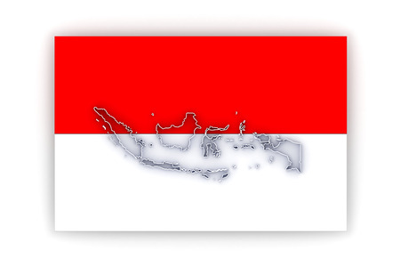 Map of Indonesia. 3dの写真素材