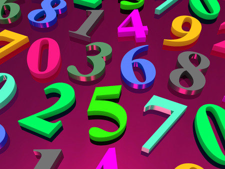 Background of numbers. from zero to nine.の写真素材