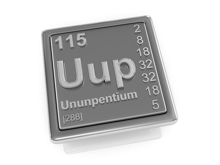 Ununpentium. Chemical element. 3dの写真素材