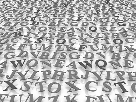 letters of the English alphabet. backgroundの写真素材
