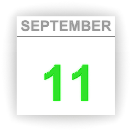 September 11. Day on the calendar. 3dの写真素材