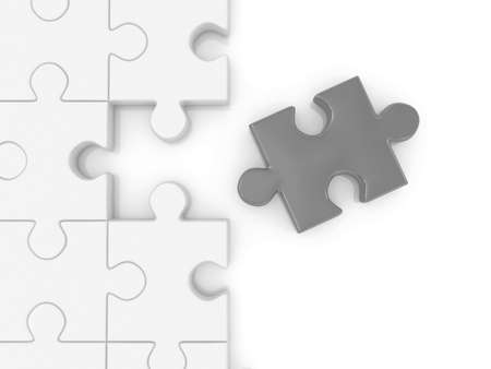 puzzle. 3dの写真素材