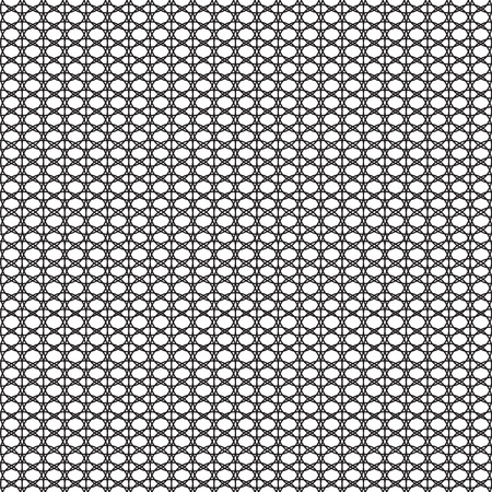 black patterned net lace on white backgroundのイラスト素材