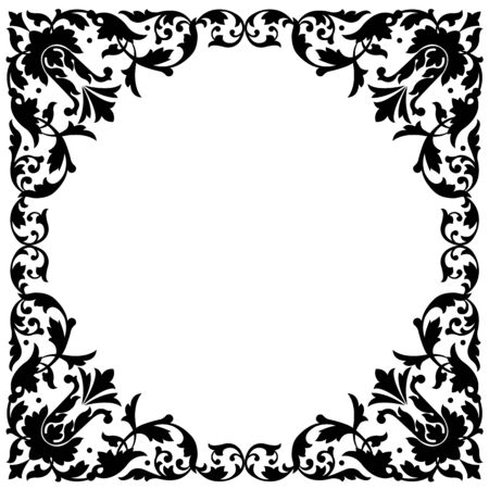 Retro stylish frame, the card layout for decorationのイラスト素材