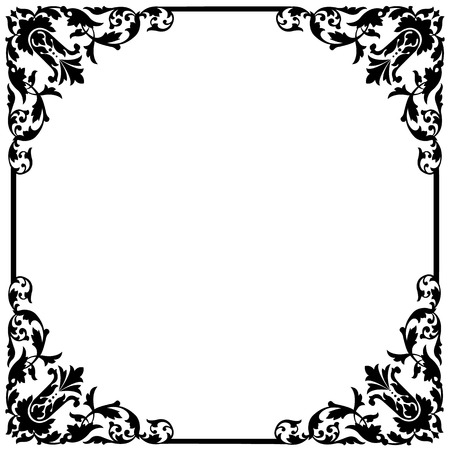 Retro stylish frame, the card layout for decorationのイラスト素材