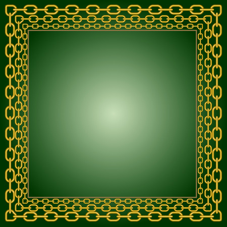 The frame of the three chains of different sizesのイラスト素材