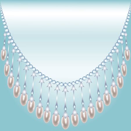 Backrground with pearlsのイラスト素材