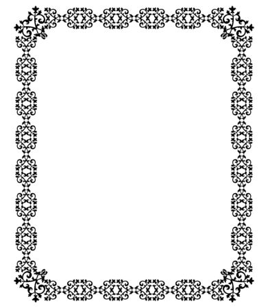 Retro stylish frame, the card layout for decorationのイラスト素材