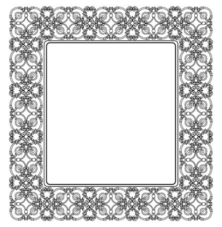 Retro stylish frame, the card layout for decorationのイラスト素材