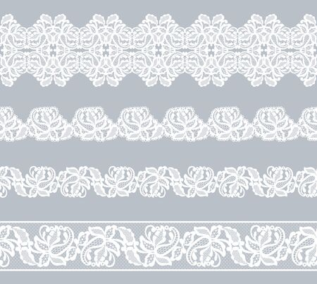 Set of white borders isolated on a gray backgroundのイラスト素材