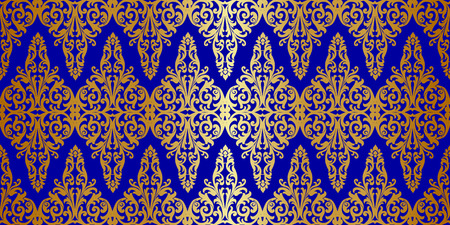 Vector ornate seamless borders in Eastern styleのイラスト素材