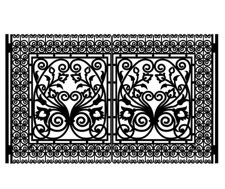 Forged iron gateのイラスト素材