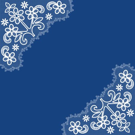 Card with laceのイラスト素材