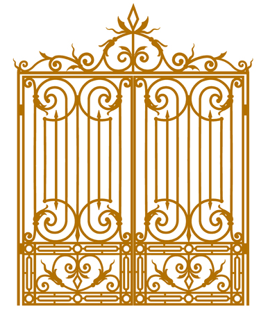 Forged iron gateのイラスト素材