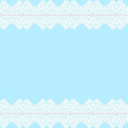 White lace bordersのイラスト素材