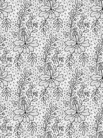 Floral lace patternのイラスト素材