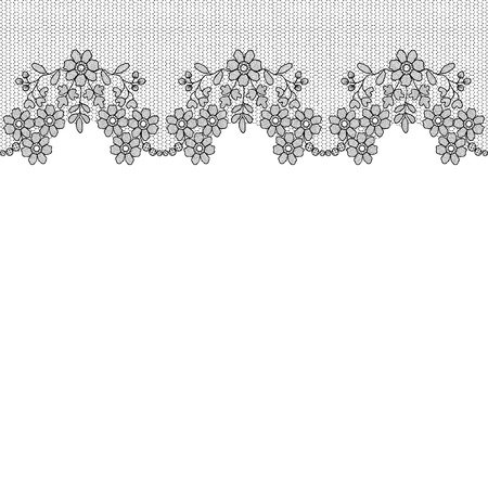 Black lace patternのイラスト素材