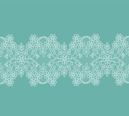 Floral lace borderのイラスト素材