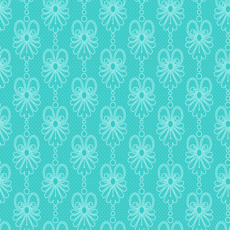 Turquoise lace patternのイラスト素材