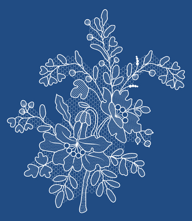 Floral lace patternのイラスト素材