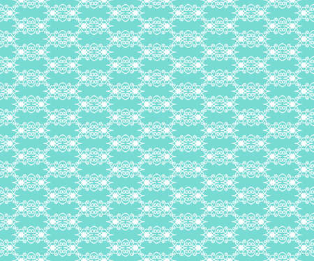 white floral patternのイラスト素材