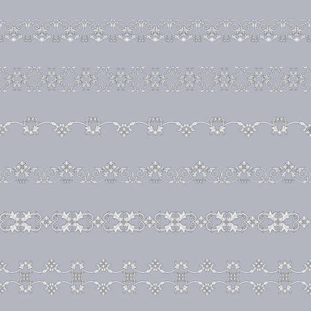 Set of vintage bordersのイラスト素材