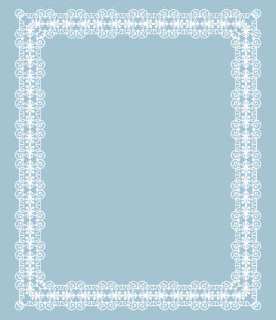 elegant white frameのイラスト素材