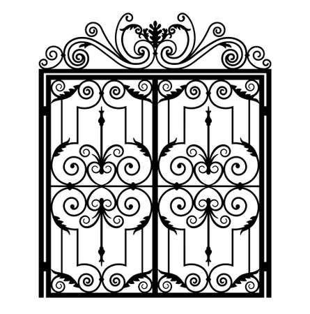 wrought iron gatesのイラスト素材