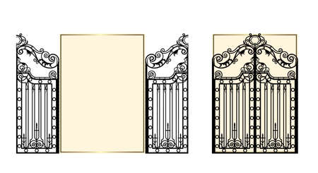 laser cut wedding cardのイラスト素材