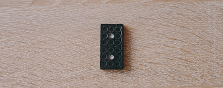 Banner with dominoes on the table