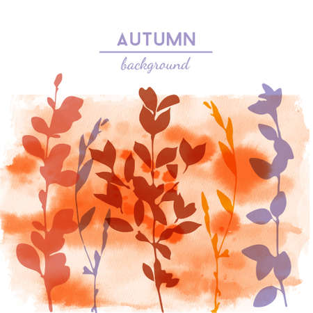 Autumn vector backgroundのイラスト素材