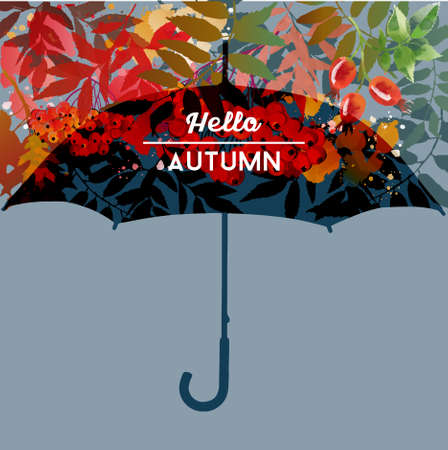 Autumn vector backgroundのイラスト素材