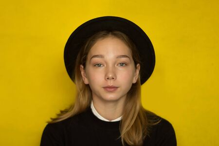 portrait of beautiful young girlの写真素材