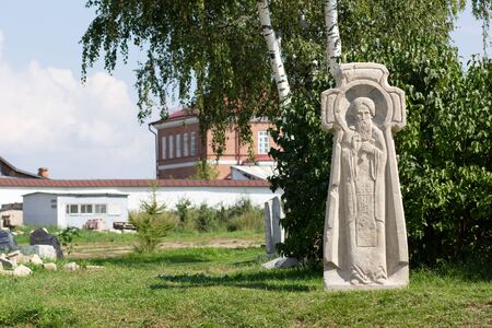 Sviyazhsk, Tatarstan / Russia - 22 august 2019: cemetery on the islandのeditorial素材