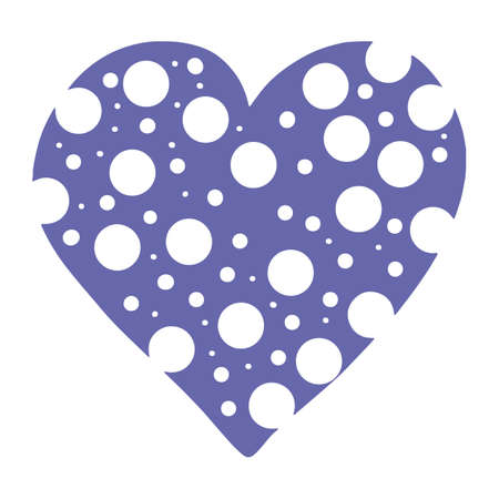 heart vector illustration. Symbol, sign of love and valentine's day. Hand drawn design for romantic invitation on isolated background. Flat web icon for apps or websites.のイラスト素材