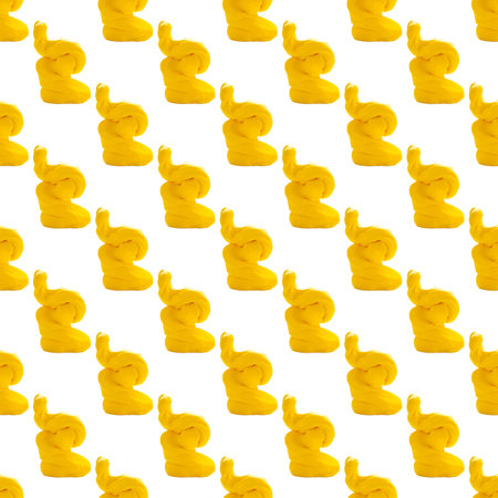 Seamless pattern from plastic and clay. Hand made craft vibrant clay texture print. Abstract shapes with clay texture for wallpaper. Funny background for packing.の写真素材