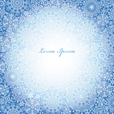 Snowflake  background,card.Winter laceのイラスト素材