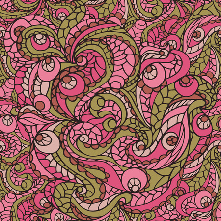 Abstract vector tribal ethnic background ,seamless  pattern.Multicolor color ornament.For fabrics ,Wallpaper ,background wrapping paper,backdropのイラスト素材